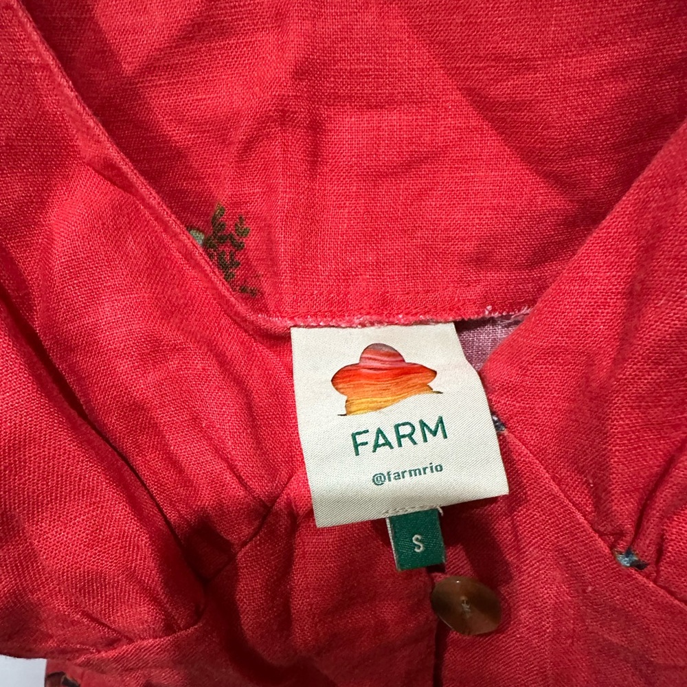 FARM Rio Red Mini Dress - Picture 3 of 4